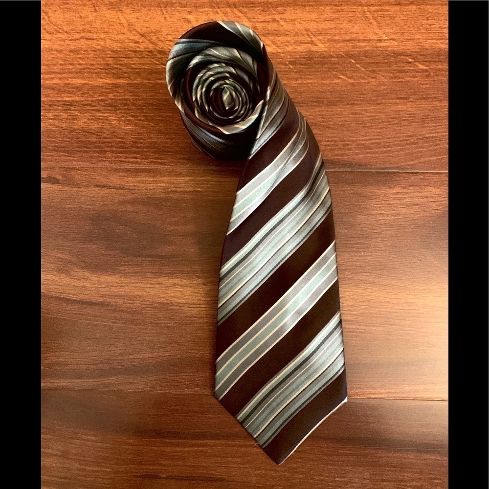 BCBG Attitude Silk Striped Necktie